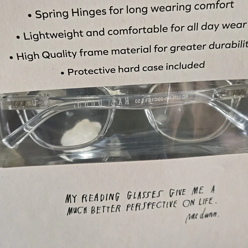 Rae Dunn 3 PAIR Set Premium Reading Glasses & Case LOOK CLOSELY +1.50 +2.00 NWT - Picture 7 of 7